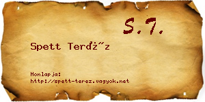 Spett Teréz névjegykártya